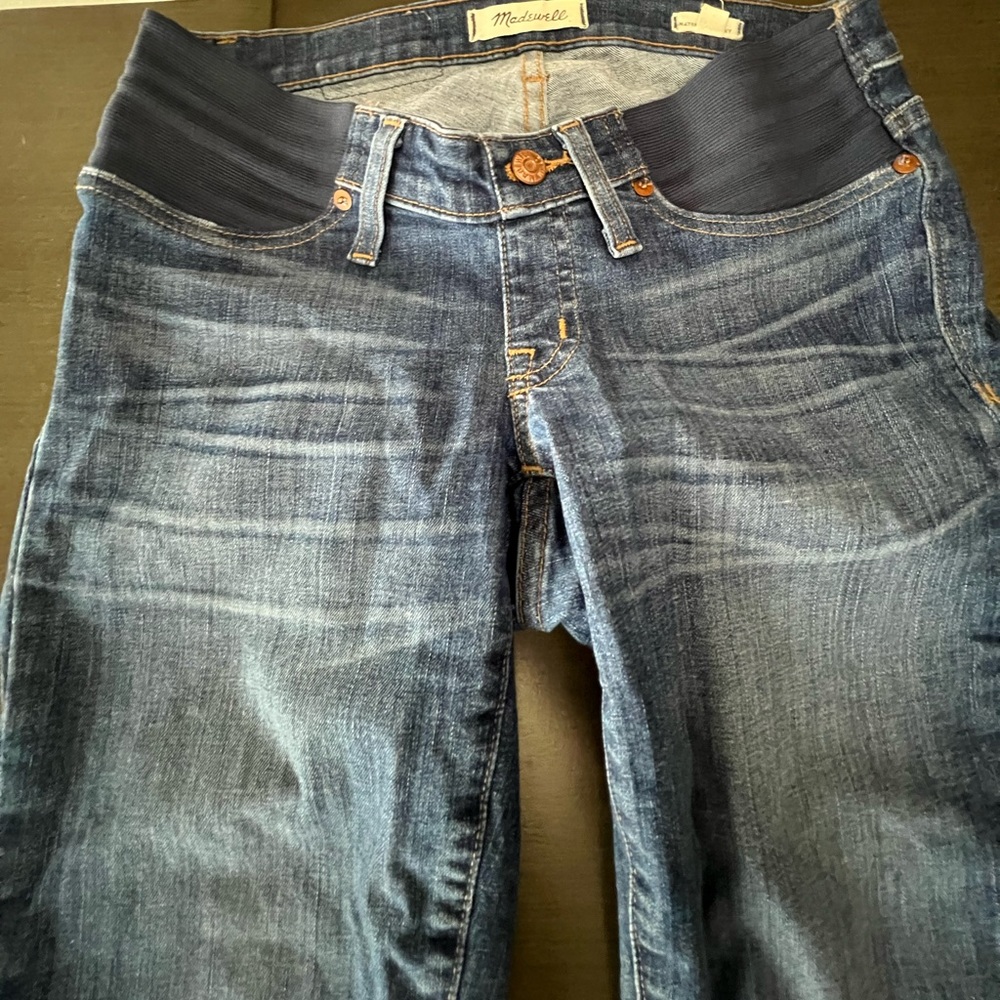 Madewell side panel maternity jeans